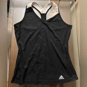 Asymmetric Adidas black tank top women’s small